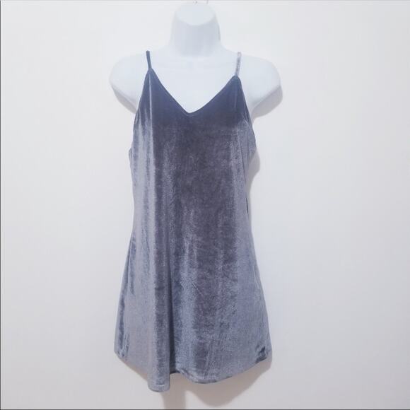 Seek the Label Velvet Mini Sexy Dress V-Neck - Picture 1 of 8
